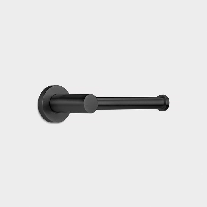 Brass Wall Mounted Toilet Roll Holder in Black