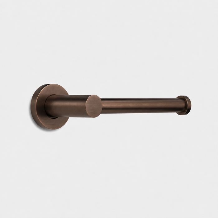 Brass Wall Mounted Toilet Roll Holder in Bronze