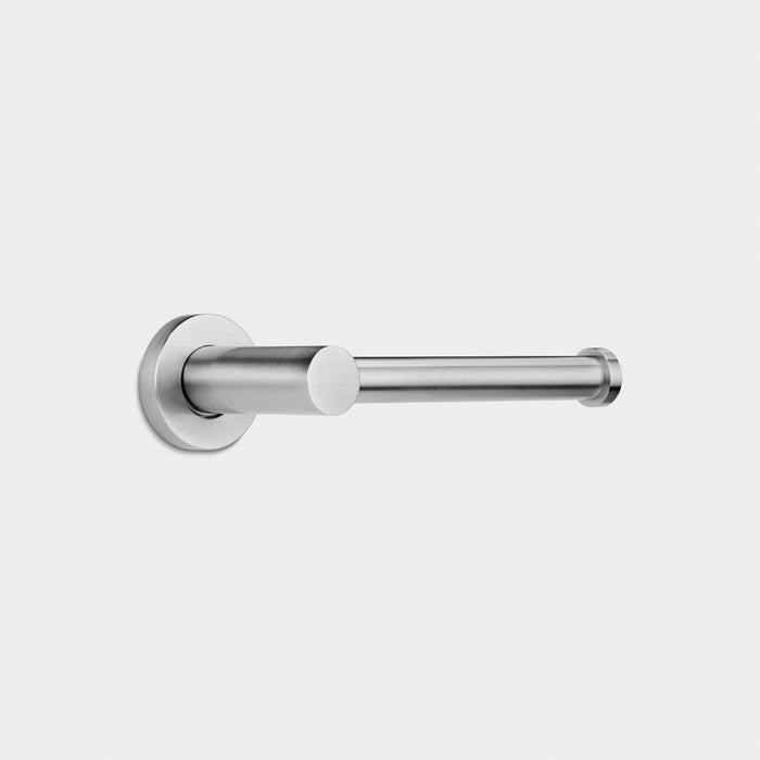 Brass Wall Mounted Toilet Roll Holder in Silver