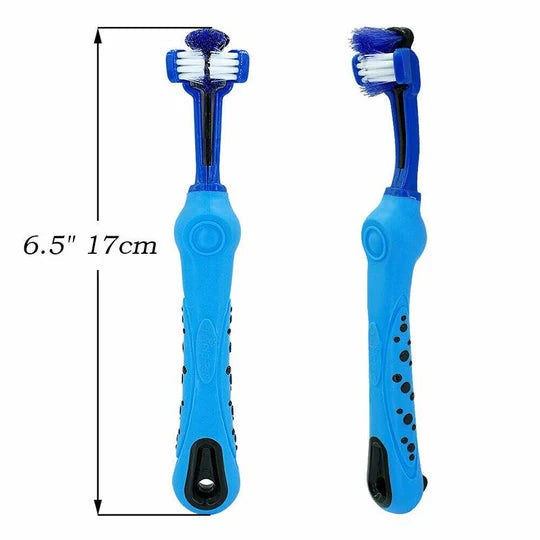 BrightBite Triple-Head Dog Toothbrush
