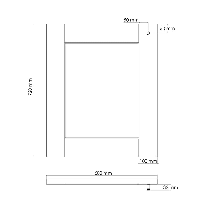Brass Linear Cylinder Pulls in Gold – product view 5