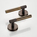 Bronze Linear Lever Handle with Tip in Antique