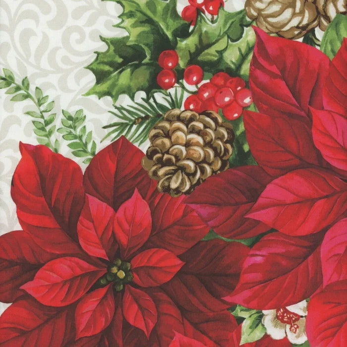 Cardinal Christmas DP25476-10 Panel by Deborah Edwards from Northcott Fabrics