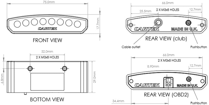 Cartek Multi-function Shift Light
