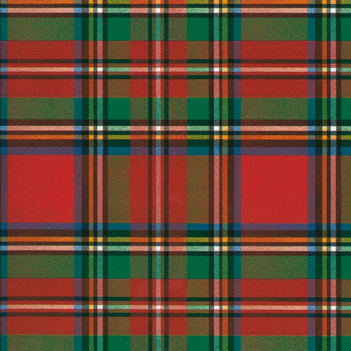 Caspari - Gift Wrap Roll - Scottish Tartan Red - Findlay Rowe Designs