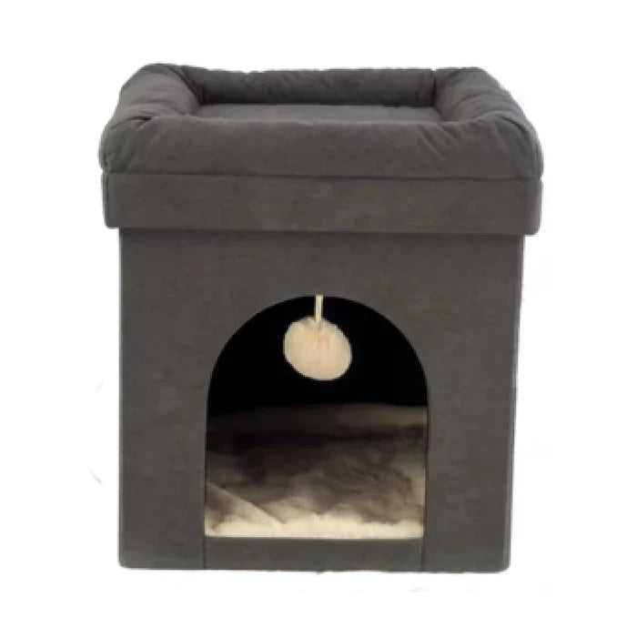 Cat In a Box - The Perfect Covered Cat Bed Enclosure for Your Feline's Comfort - Cat Beds for dogs Snug and Cosy Pets