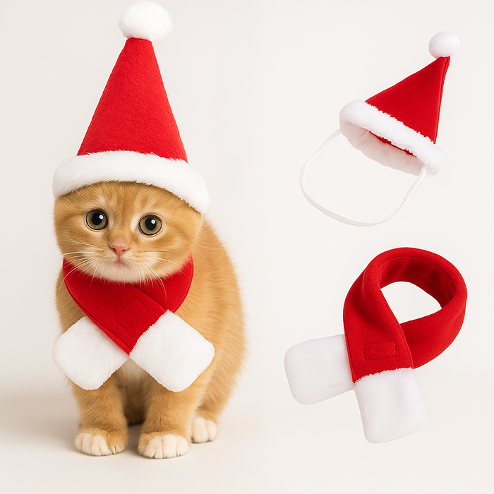 Christmas Hat with Scarf