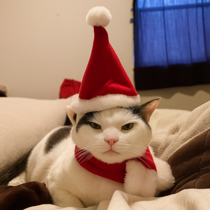 Christmas Hat with Scarf