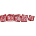 Christmas Wine Coaster Set