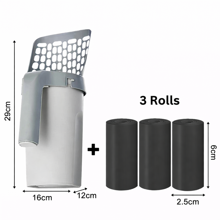 CleanSweep Cat Litter Scoop with Refill Bag System