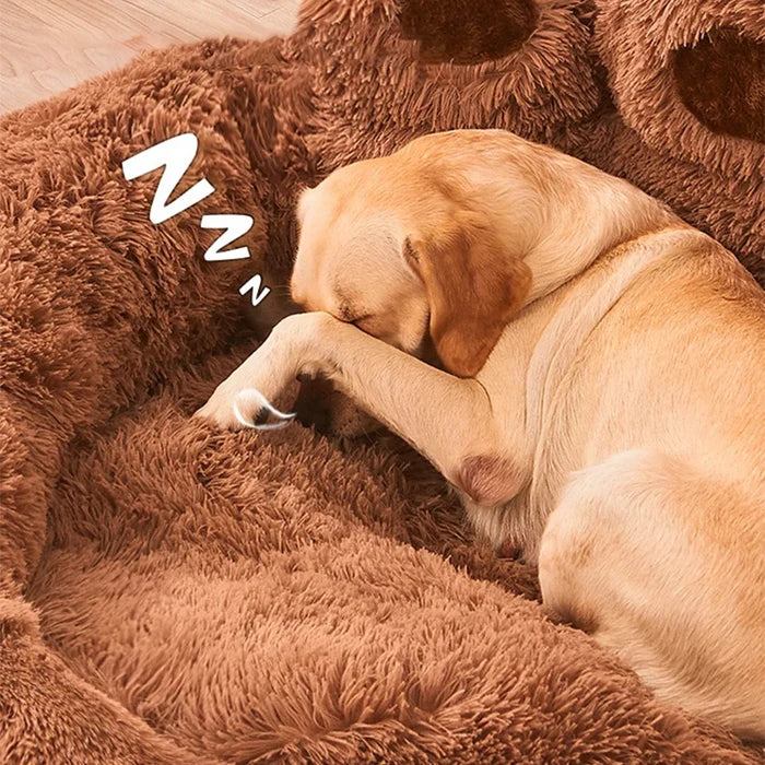 CloudNest Plush Dog & Cat Sofa Bed