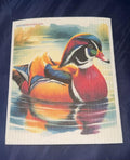 Colorful Duck in Pond Swedish Towel