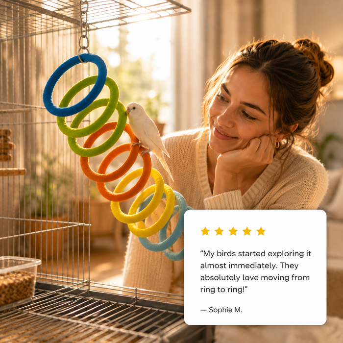 Colorful Spiral Bird Perch
