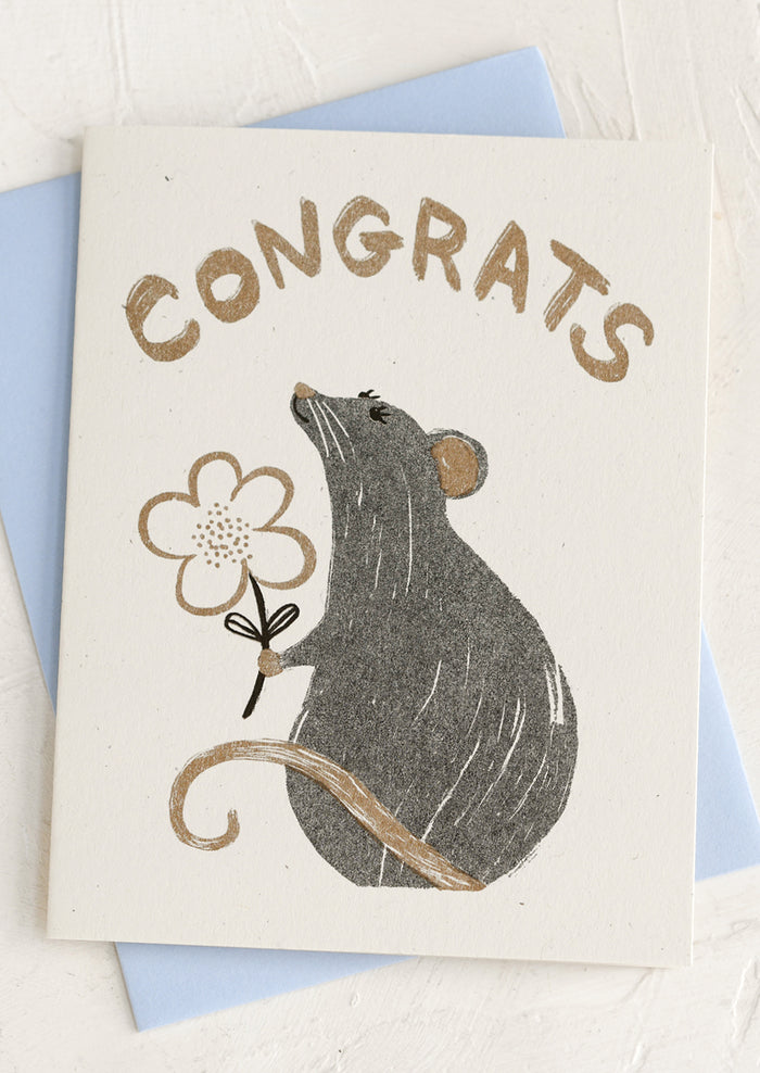 Congrats Rat Card