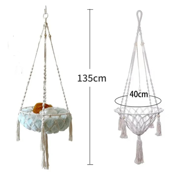 CottonCloud Hand-Woven Pet Hammock