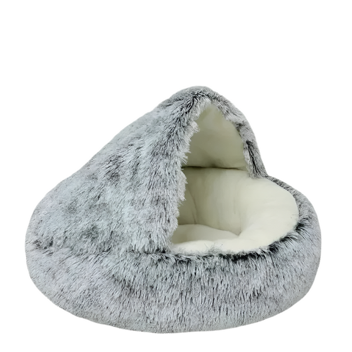 CozyCircle 2-in-1 Semi-Enclosed Round Cat & Pet Bed