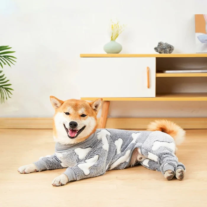 CozyFluff Winter Dog Pyjamas