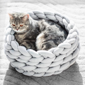 CozyWeave Hand-Woven Pet Basket