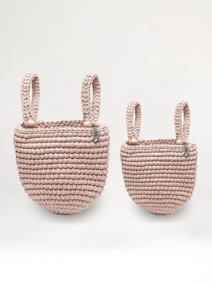 Set of 2 baskets / Pearl