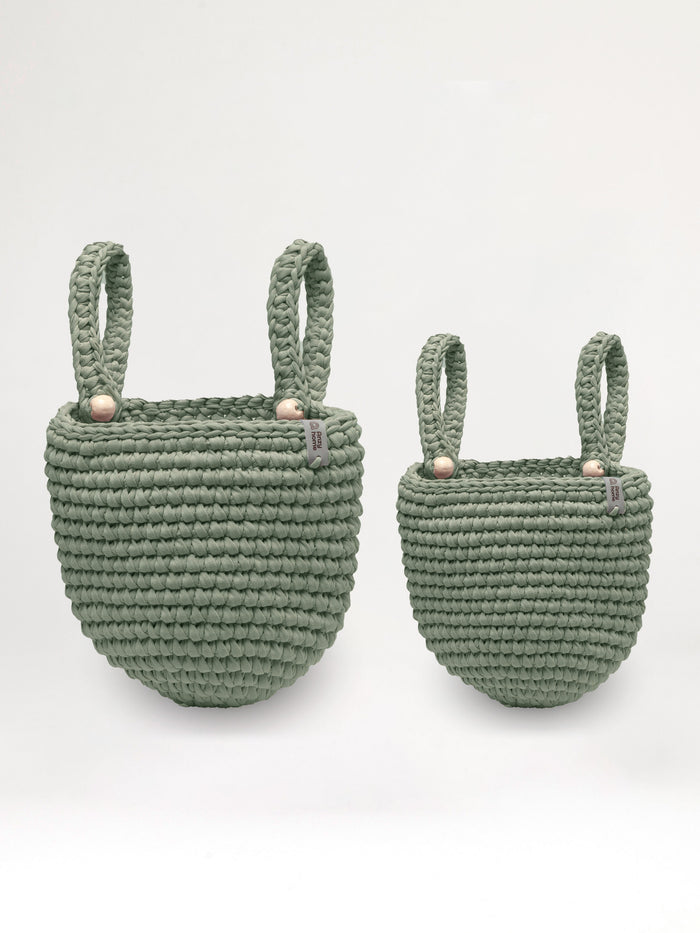 Set of 2 baskets / Sage Green