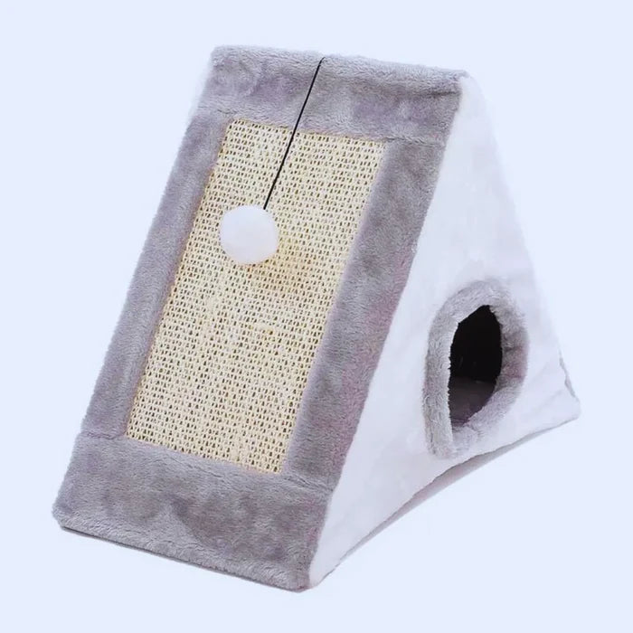 CuddleTipi – Cat Tent House with Scratching Surface & Play Ball