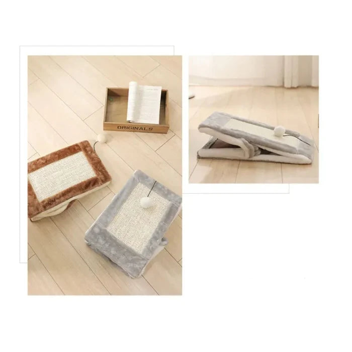 CuddleTipi – Cat Tent House with Scratching Surface & Play Ball
