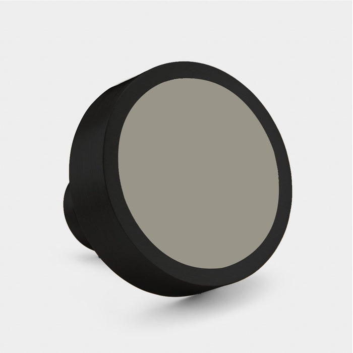 Custom Colour Brass Cabinet Knobs in Black – product view 3