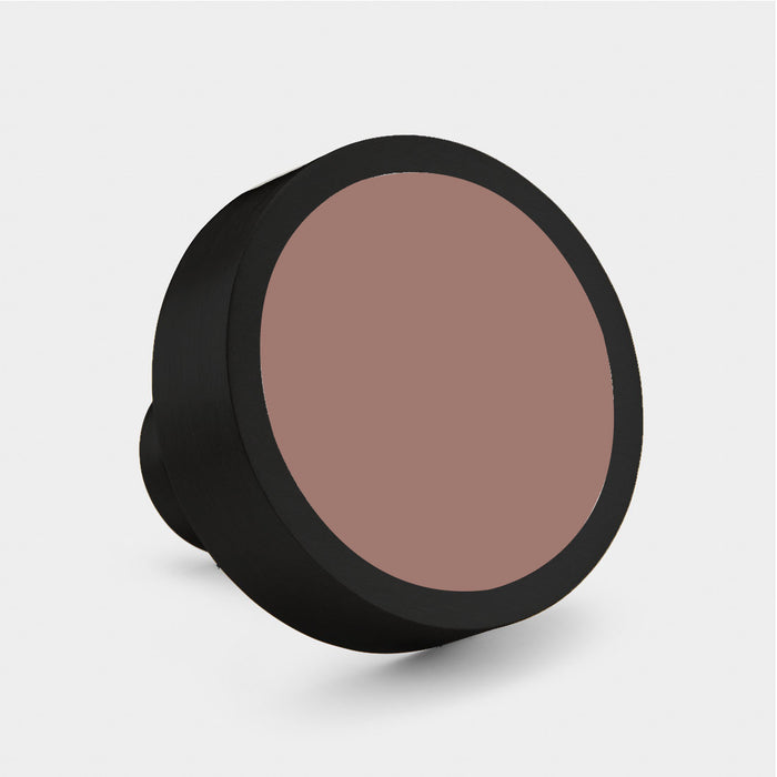 Custom Colour Brass Cabinet Knobs in Black – product view 4