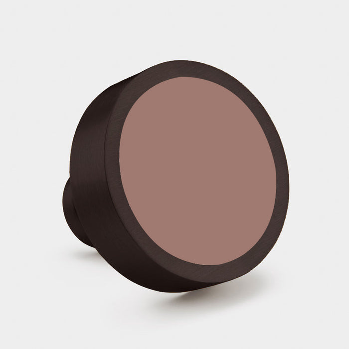 Custom Colour Brass Cabinet Knobs in Bronze – product view 5
