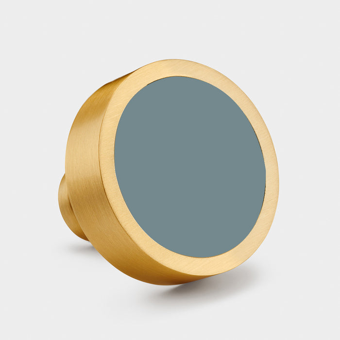 Custom Colour Brass Cabinet Knobs in Gold – product view 5