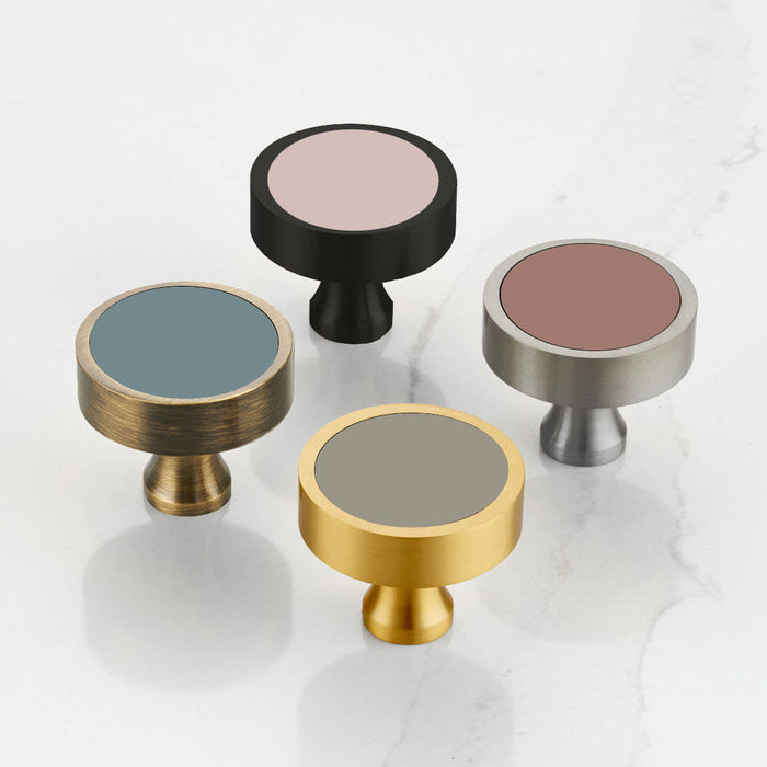 Custom Colour Brass Cabinet Knobs in Gold – product view 7