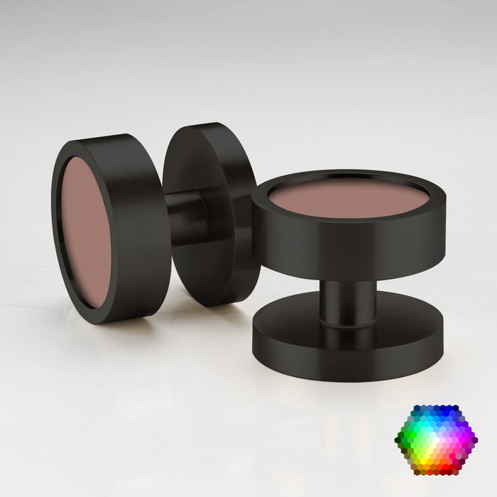 Custom Colour Brass Mortice Door Knobs in Black