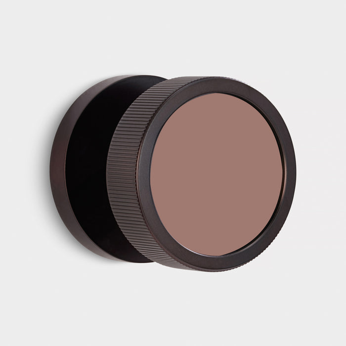 Custom Colour Brass Mortice Door Knobs Linear in Bronze – product view 4