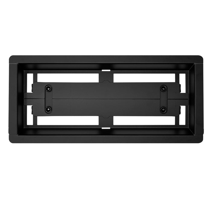 DAVENTE Black Flush Undermount Floor Vent - 4” x 10” Duct Opening (Bundle)