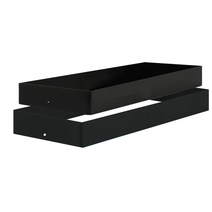 DAVENTE Black Flush Undermount Floor Vent - 4” x 10” Duct Opening (Bundle)