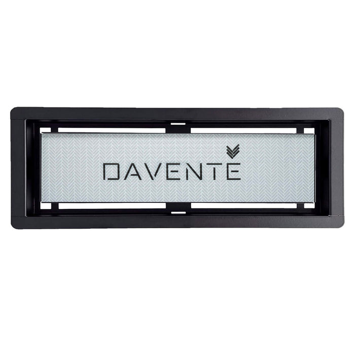 DAVENTE Drop-In Top Flush Mound Floor Vent - 4” x 12” Duct Opening (BLACK)