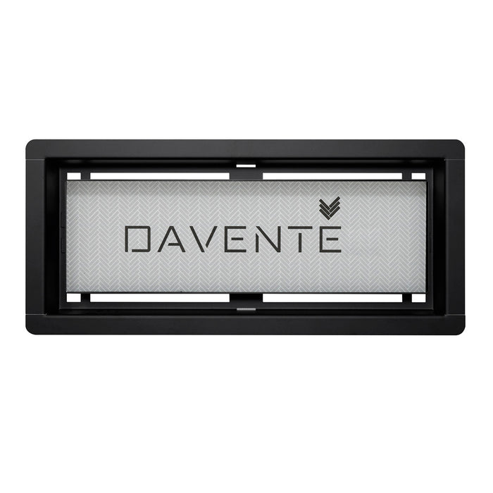 DAVENTE Drop-In Top Flush Mount Floor Vent - 4” x 10” Duct Opening (BLACK)