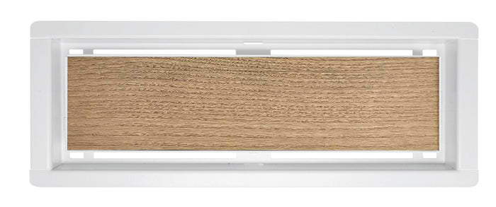 DAVENTE Drop-In Top Flush Mount Floor Vent - 4” x 12” Duct Opening (WHITE)