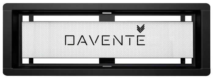 DAVENTE Drop-In Top Flush Mount Floor Vent, 3" x 10" Duct Opening (BLACK)