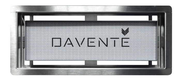 DAVENTE Drop-In Top Flush Mount Floor Vent, 4" x 10" Duct Opening (STAINLESS STEEL)