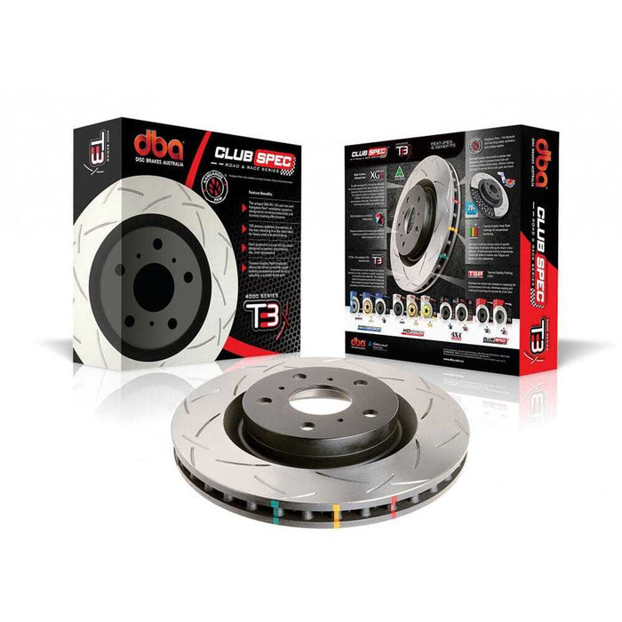 DBA 4000 Series T3 Slot Brake Disc – 43050S-10 Subaru WRX STI Front 17>