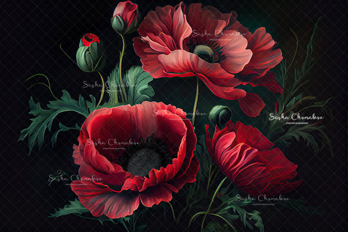 Digital  Backdrop Ai generated  and hand painting