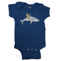 Diver Riding a Shark Infant Bodysuit - Unisex Fit
