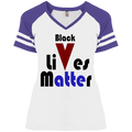 DM476 Ladies' Game V-Neck T-Shirt