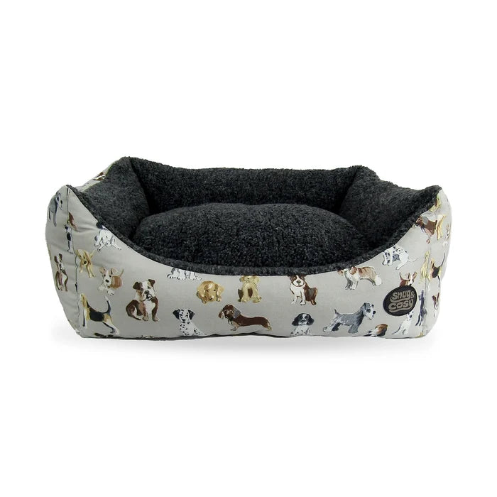 Dog Print Bed Soft Durable Pet - Cozy Retreat for Your Furry Friend - pet range for dogs Snug and Cosy Pets