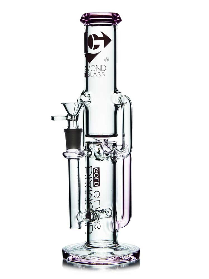 Double Recycler Bong by Diamond Glass