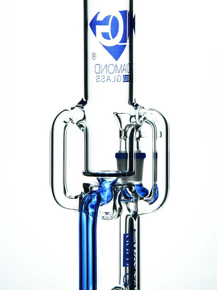 Double Recycler Bong by Diamond Glass
