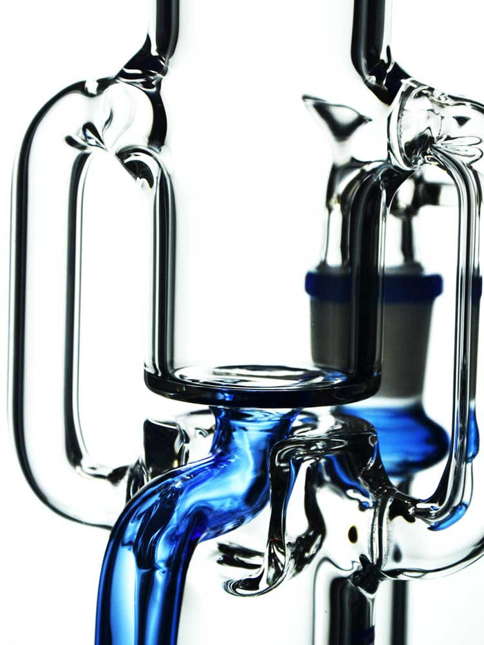 Double Recycler Bong by Diamond Glass