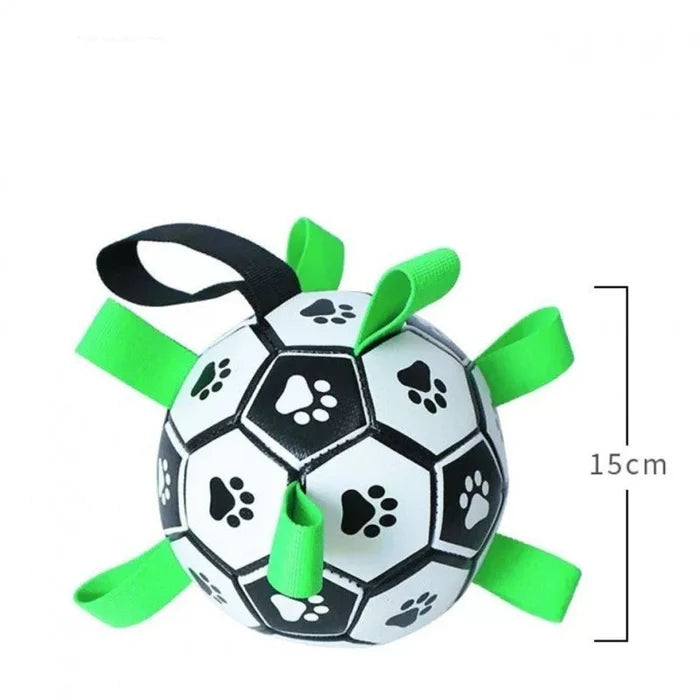 Durable Dog Ball with Tug Handles