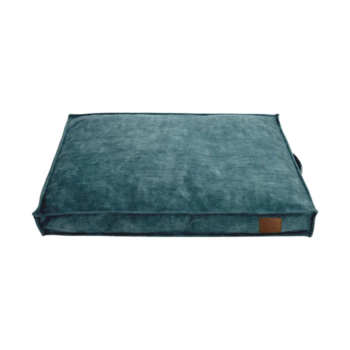 Eco Rectangle Dog Pet Lounger - Recycled Plastic Bottle Yarn Enhanced Firmness - Pet Beds for dogs Snug and Cosy Pets